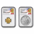 2026 Standing Liberty Coin & Medal Set MS-70 NGC (AR, Bell)