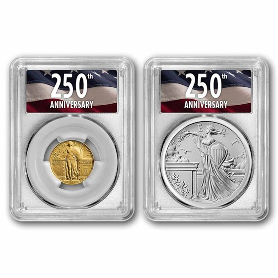 2026 Standing Liberty Coin & Medal Set SP-70 PCGS (FDI, 250th)