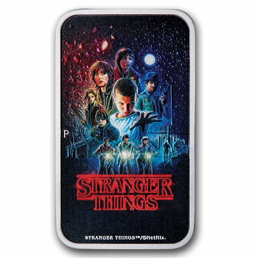 2026 TUV 1 oz Silver Colorized Stranger Things Season 1 Coin Box