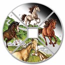 2026 TUV 4 oz Silver Year of the Horse Quadrant Colorized PF Set