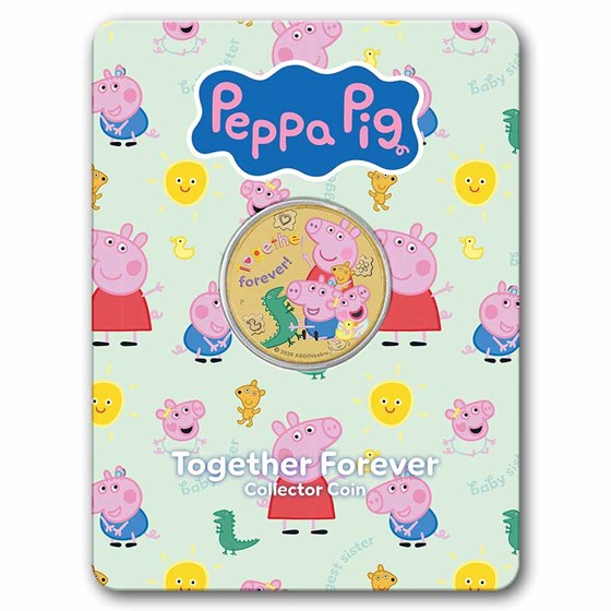 2026 TUV Peppa Pig Colorized Together Forever Collector Coin
