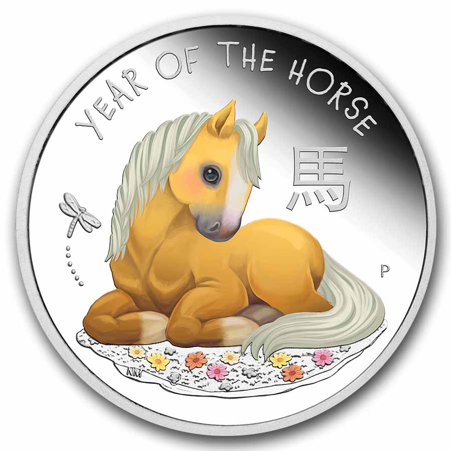 Buy 2026 TV 1/2 oz Silver Lunar Baby Horse Colorized Pf | APMEX