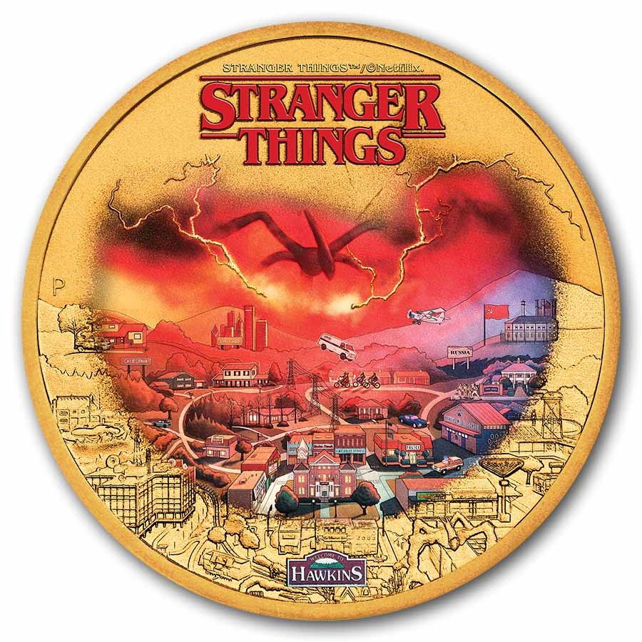 2026 Tuvalu Stranger Things Colorized Collector Coin (In Card)