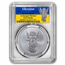 2026 Ukraine 1 oz Silver Archangel Michael MS-70 PCGS (FS)
