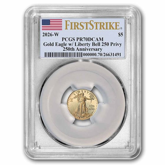 2026-W 1/10 oz Proof Gold Eagle Dual Date PR-70 PCGS (FS)