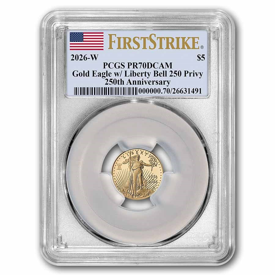 2026-W 1/10 oz Proof Gold Eagle Dual Date PR-70 PCGS (FS)