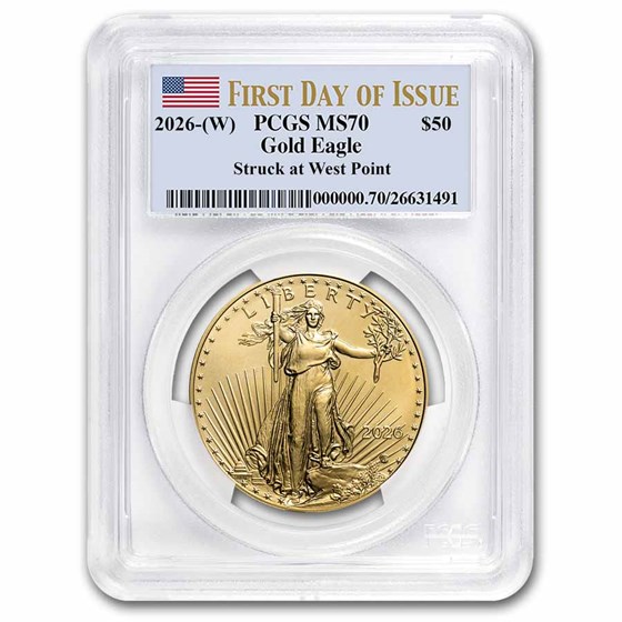 2026-(W) 1 oz American Gold Eagle MS-70 PCGS (First Day of Issue)