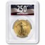 2026-W 1 oz Burnished Gold Eagle Dual Date MS-70 PCGS (FS, 250th)