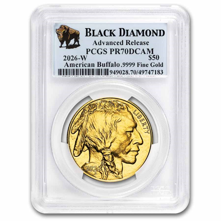 2026-W 1 oz Proof Gold Buffalo PR-70 PCGS (AR, Black Diamond)