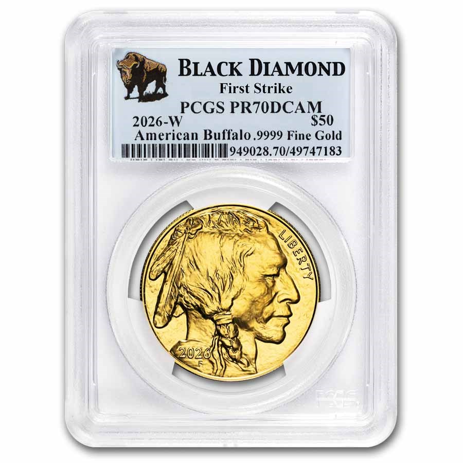 2026-W 1 oz Proof Gold Buffalo PR-70 PCGS (FS, Black Diamond)