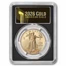 2026-W 1 oz Proof Gold Eagle Dual Date PR-70 PCGS (FDI, Black)
