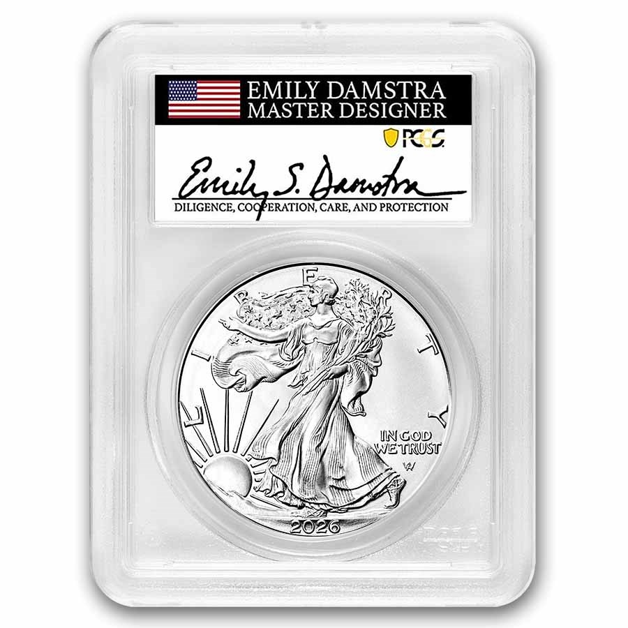 2026-W 1 oz Proof Silver American Eagle PR-70 PCGS (AR, Damstra)