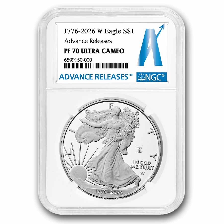Buy 2026-W 1 oz Silver Eagle PF-70 (AR, Dual Date) | APMEX