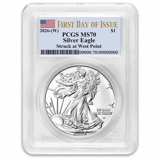 2026-(W) American Silver Eagle MS-70 PCGS (First Day of Issue)