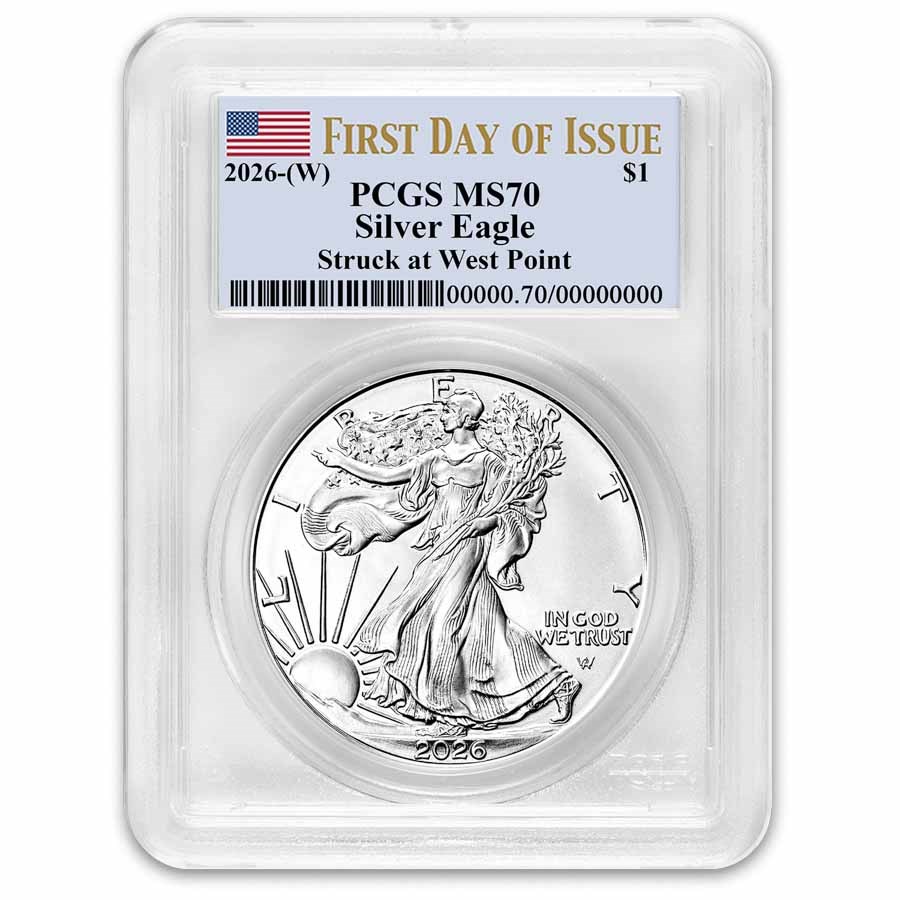 2026-(W) American Silver Eagle MS-70 PCGS (First Day of Issue)
