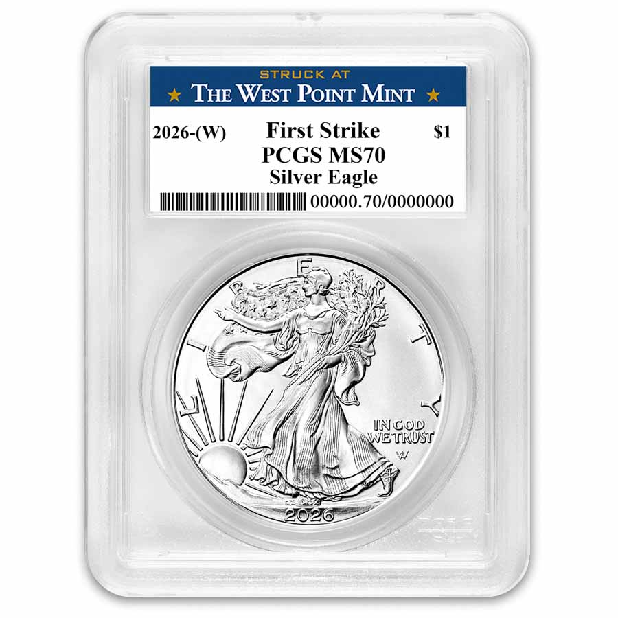 Buy 2026 W Silver Eagle MS-70 West Point Label | APMEX