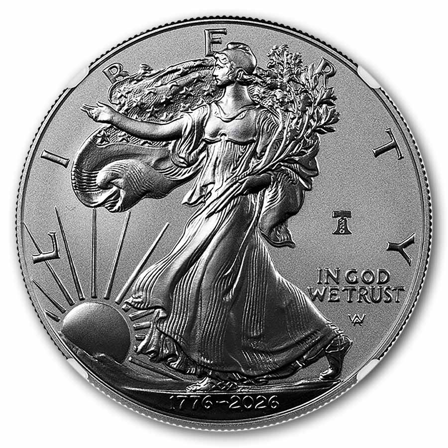 Buy 2026-W Burnished Silver Eagle MS-70 NGC (FDI, Enhanced) | APMEX