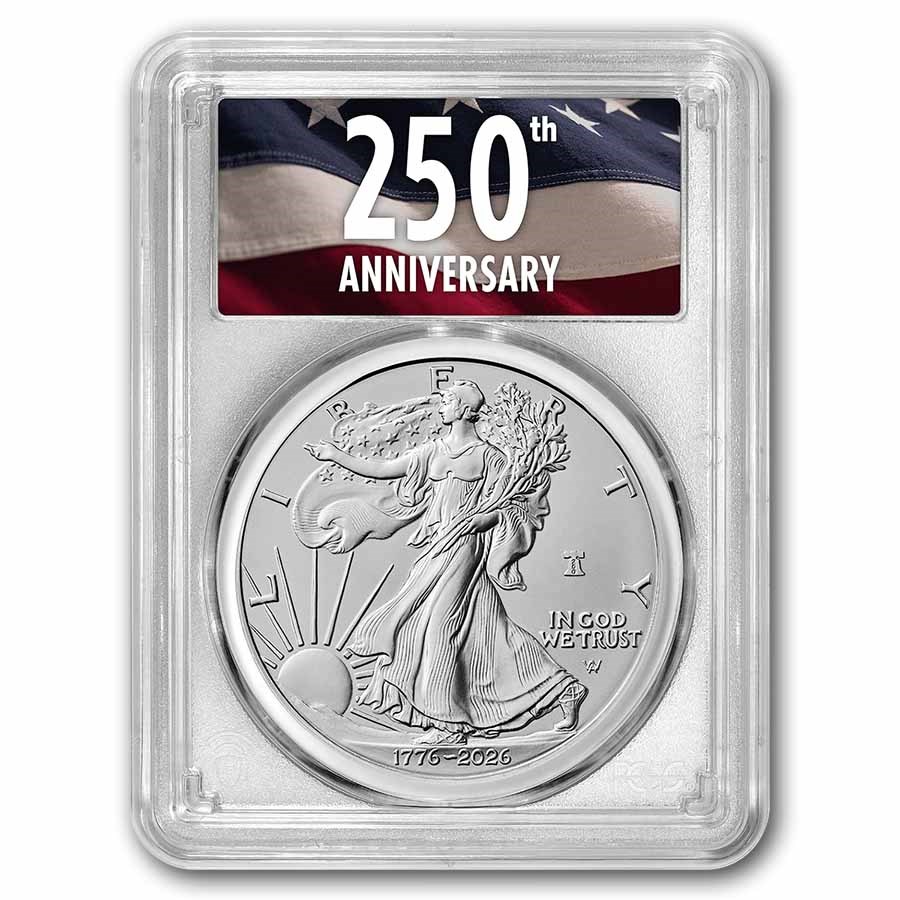 2026-W Burnished Silver Eagle SP-70 PCGS (AR, 250th, Enhanced)