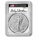 2026-W Burnished Silver Eagle SP-70 PCGS (AR, Enhanced, Damstra)