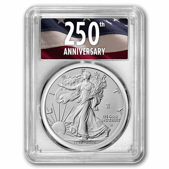 2026-W Burnished Silver Eagle SP-70 PCGS (FDI, 250th, Enhanced)