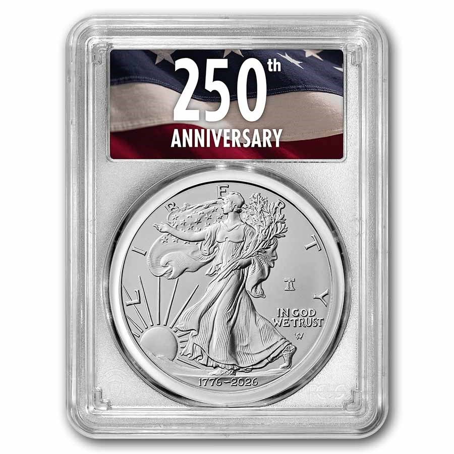 2026-W Burnished Silver Eagle SP-70 PCGS (FDI, 250th, Enhanced)