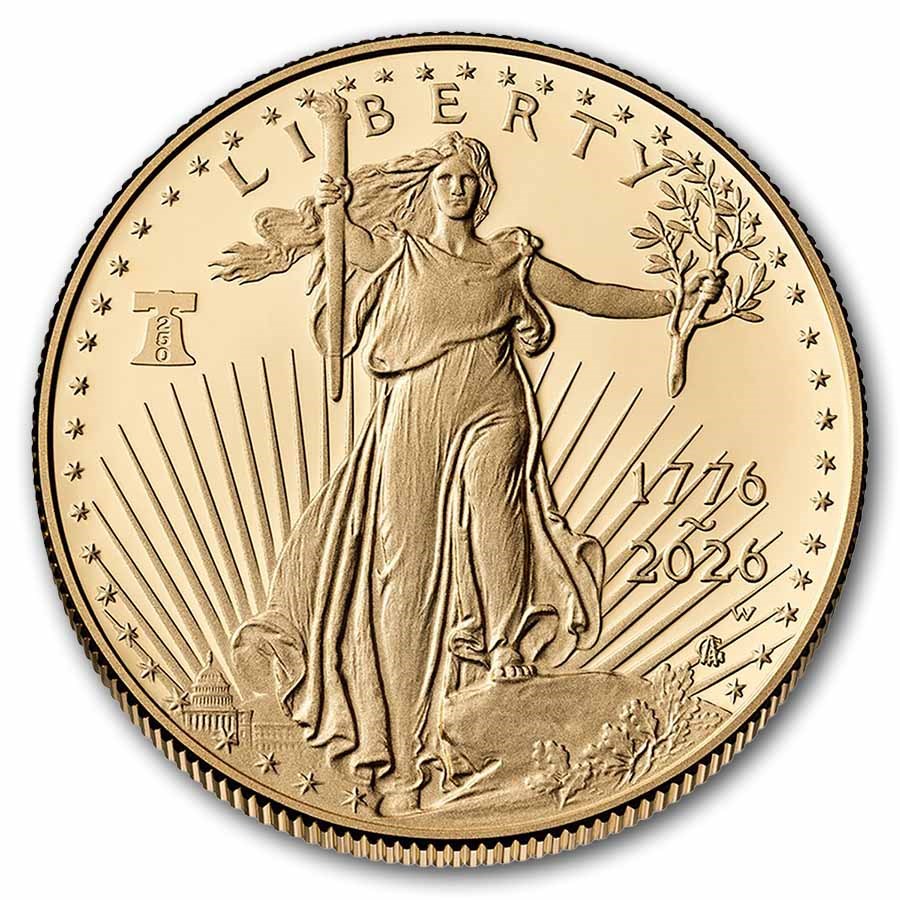 2026-W Proof 1/2 oz American Gold Eagle Coin (Dual Date)