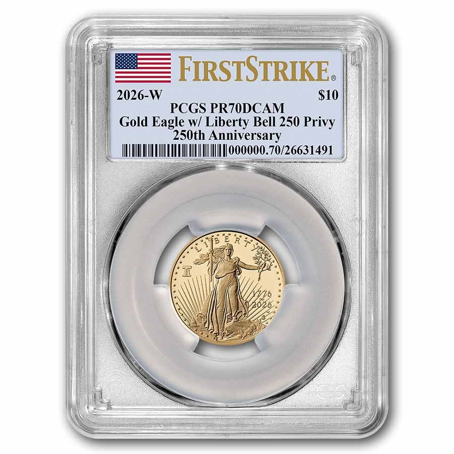 2026-W Proof 1/4 oz Gold Eagle Dual Date PR-70 PCGS (FS)