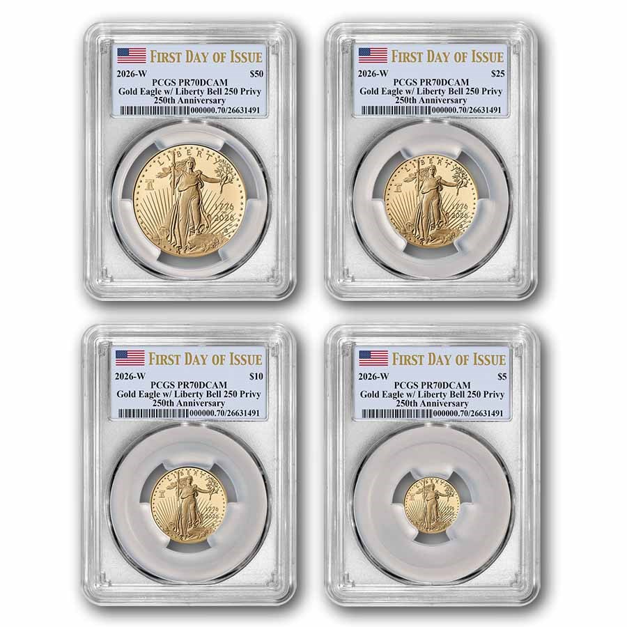 2026-W Proof Gold Eagle Set - Dual Date PR-70 PCGS (FDI)