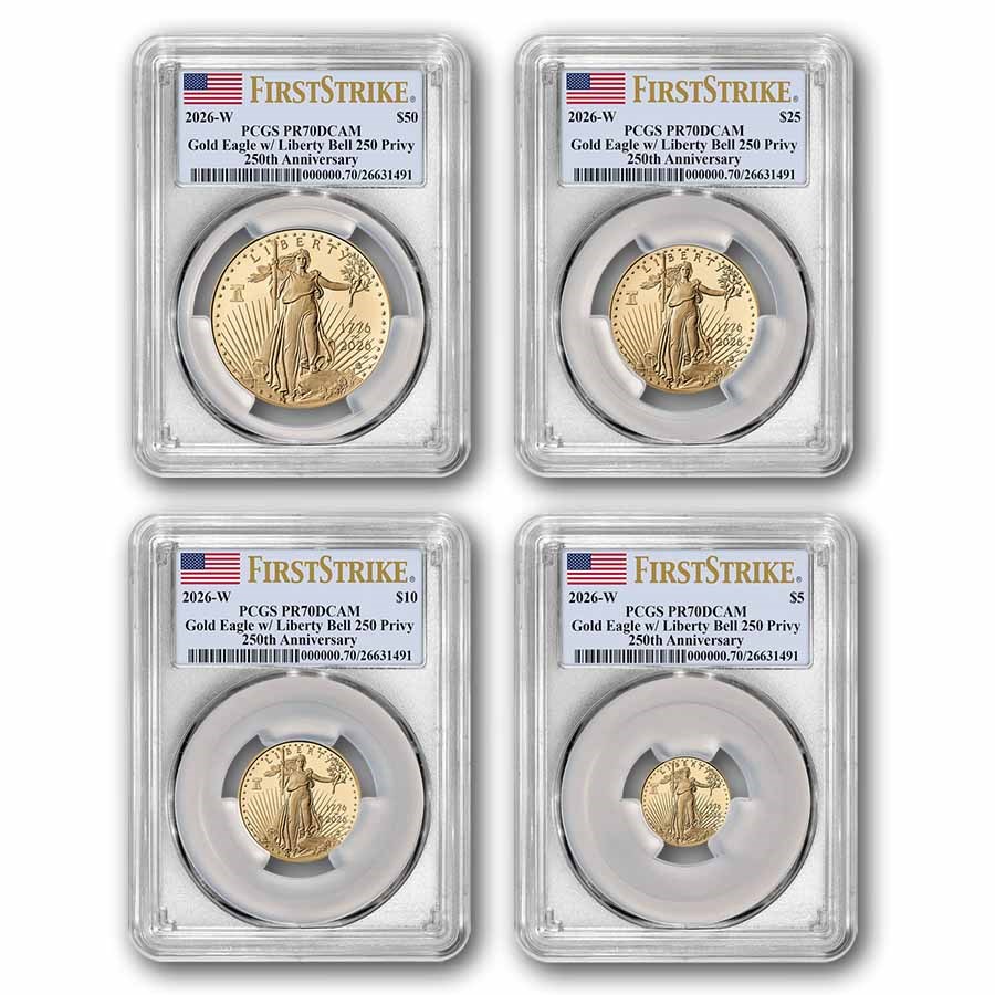 2026-W Proof Gold Eagle Set - Dual Date PR-70 PCGS (FS)