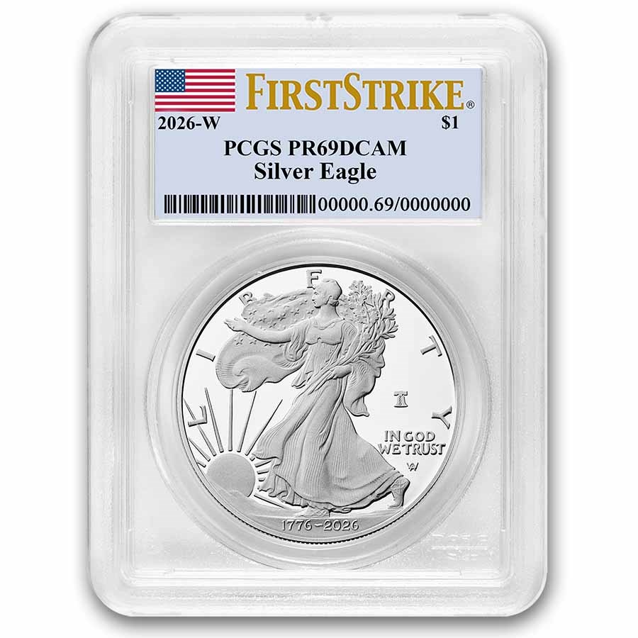 2026-W Proof Silver Eagle PR-69 PCGS (FirstStrike®, Dual Date)