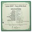 2027 Burundi 2 oz Silver & Jade Year of the Goat Proof