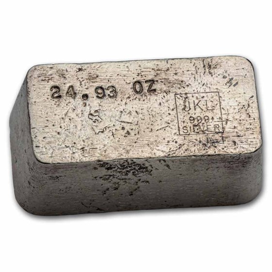 24.93 oz Silver Bar - Vintage JKL