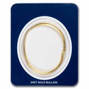 24k 1 oz Gold Bullion Bracelet Hammered