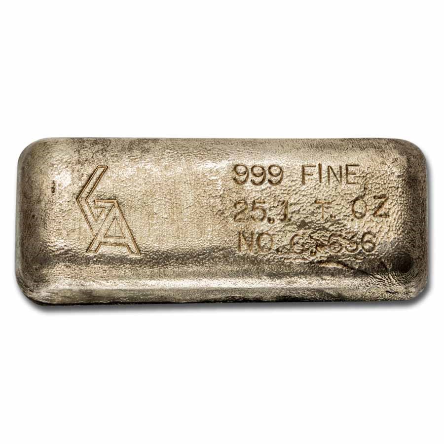 25.10 oz Silver Bar - Golden Analytical  