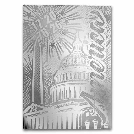 25 gram Silver Bar - America250™ Capital Fireworks Celebration