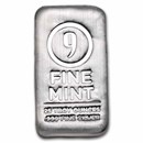 25 oz Cast-Poured Silver Bar - 9Fine Mint