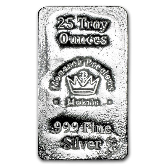 25 oz Hand Poured Silver Bar - MPM 25 oz Hand Poured Silver Bar - MPM