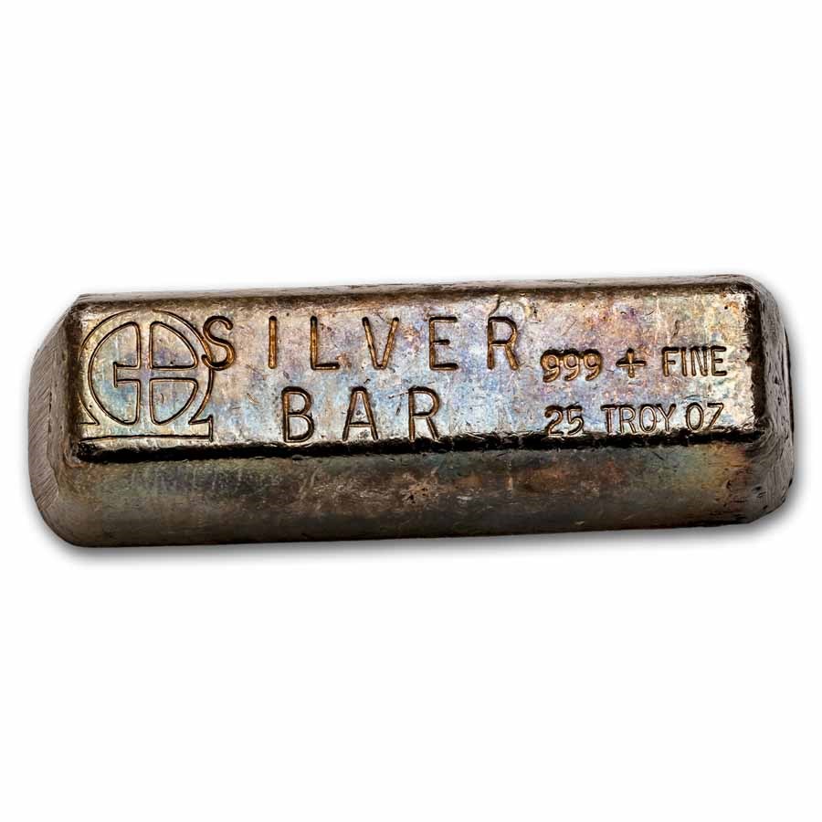 25 oz Silver Bar - Omega M & B Mining