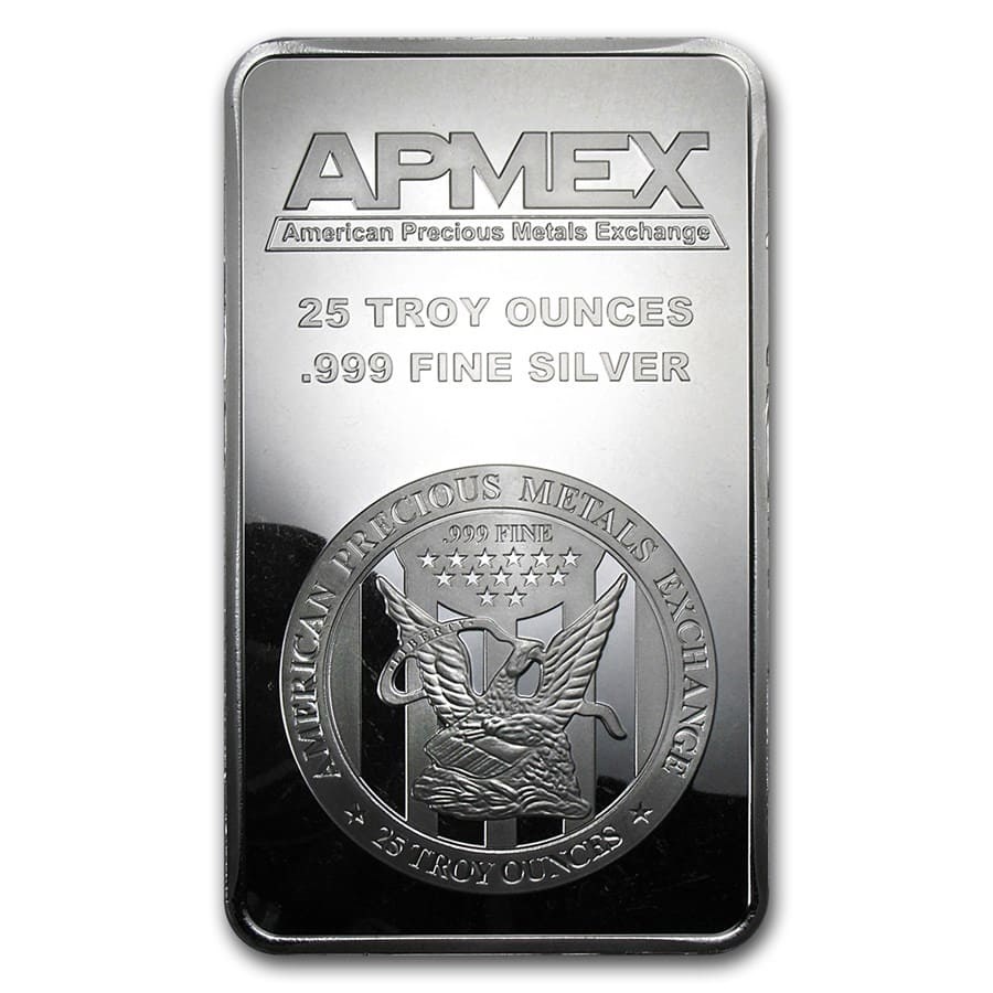 25 oz Silver Bar - Secondary Market