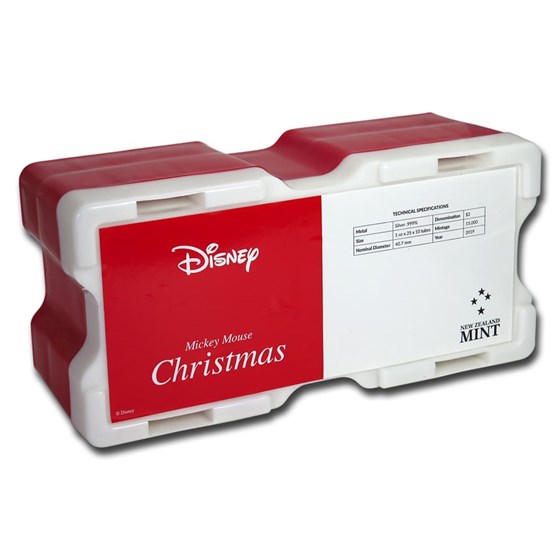 250-Coin Niue 1 oz Ag $2 Disney Mickey Christmas Monster Box 250-Coin Niue 1 oz Ag $2 Disney Mickey Christmas Monster Box