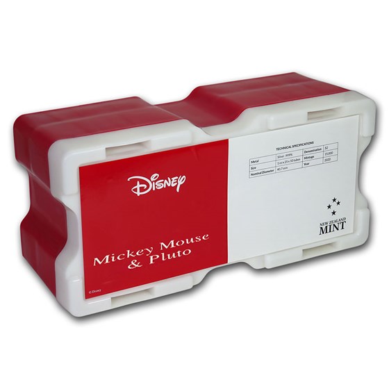 250-Coin Niue 1 oz Silver $2 Mickey & Pluto Monster Box (Empty) 250-Coin Niue 1 oz Silver $2 Mickey & Pluto Monster Box (Empty)