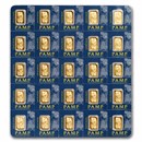 25x1 gram Gold Bar PAMP Suisse Multigram+25 (In Assay)