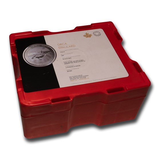 280-Coin 2 oz Silver Canada Orca Whale Monster Box (Empty, Red) 280-Coin 2 oz Silver Canada Orca Whale Monster Box (Empty, Red)