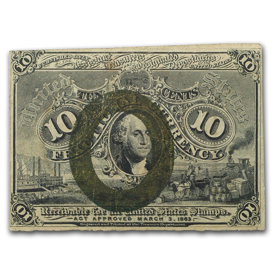2nd Issue Fractional Currency 10 Cents VF (Fr#1244)