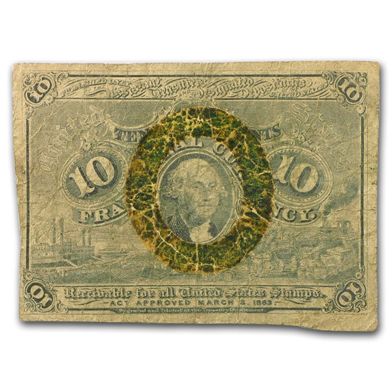 2nd Issue Fractional Currency 10 Cents VG (Fr#1244) 2nd Issue Fractional Currency 10 Cents VG (Fr#1244)