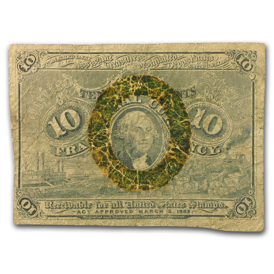 2nd Issue Fractional Currency 10 Cents VG (Fr#1244)