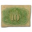 2nd Issue Fractional Currency 10 Cents VG (Fr#1244)