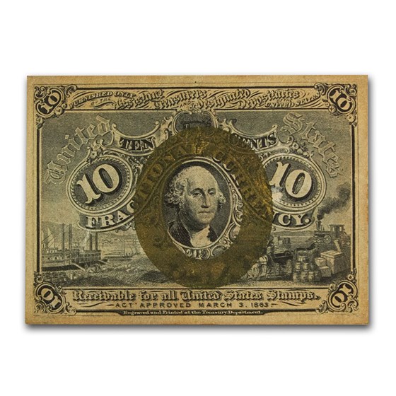 2nd Issue Fractional Currency 10 Cents XF (Fr#1244) 2nd Issue Fractional Currency 10 Cents XF (Fr#1244)
