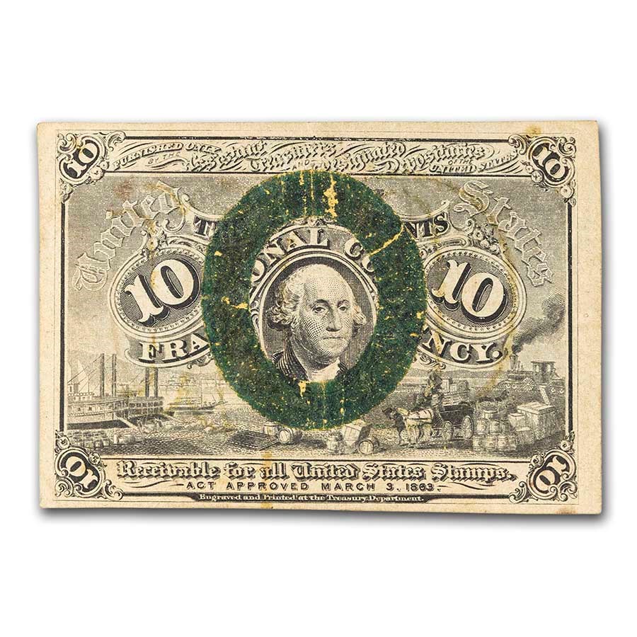 2nd Issue Fractional Currency 10 Cents XF (Fr#1246)