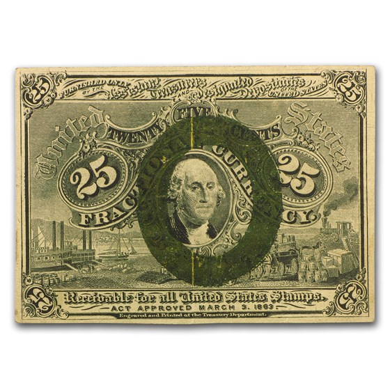 2nd Issue Fractional Currency 25 Cents VF (Fr#1283) No Surcharge 2nd Issue Fractional Currency 25 Cents VF (Fr#1283) No Surcharge